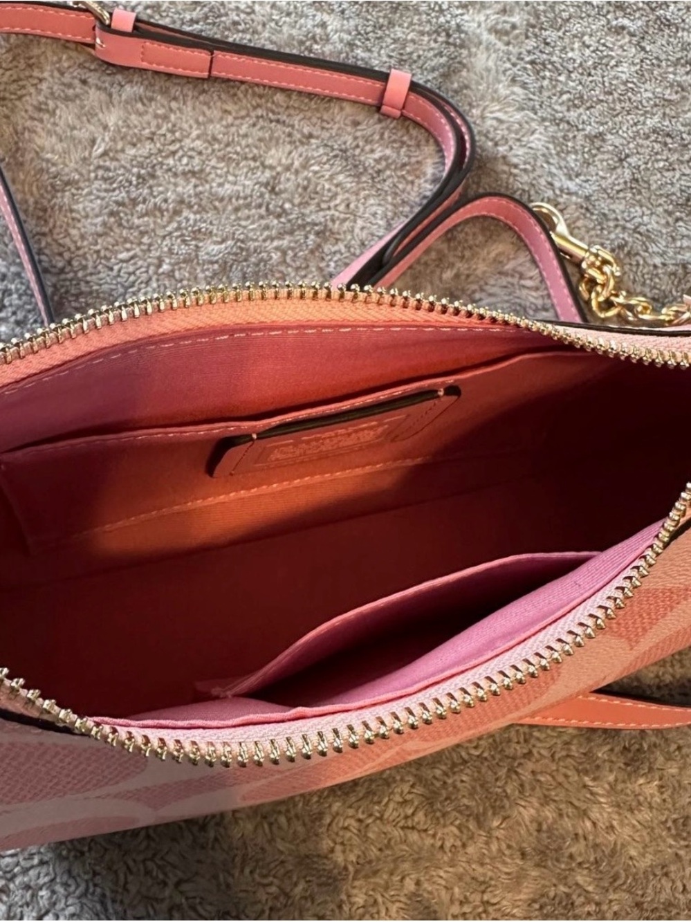 COACH Pink Teri Shoulder Bag - Picture 6 of 6